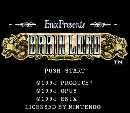 Brain Lord (USA) Title Screen